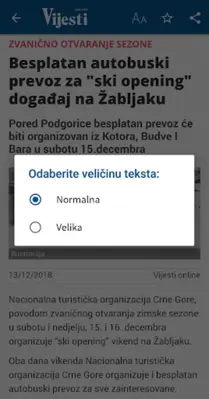 Vijesti android App screenshot 0