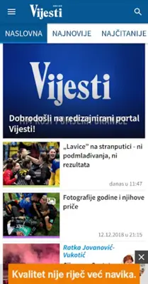 Vijesti android App screenshot 6